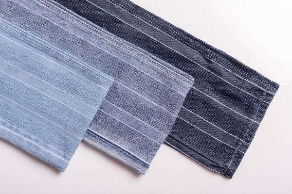 2023 New Indigo Jacquard Denim Fabric High Quality 80%cotton Denim Fabric-HJ6182