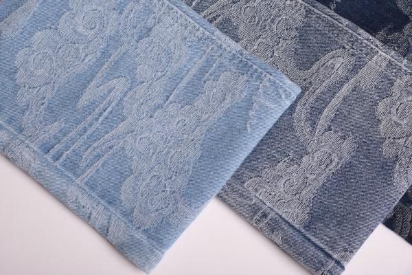 Denim Fabric Jacquard 9.9 oz 80%cotton Fancy and Fashion Denim Fabri-HJ6190