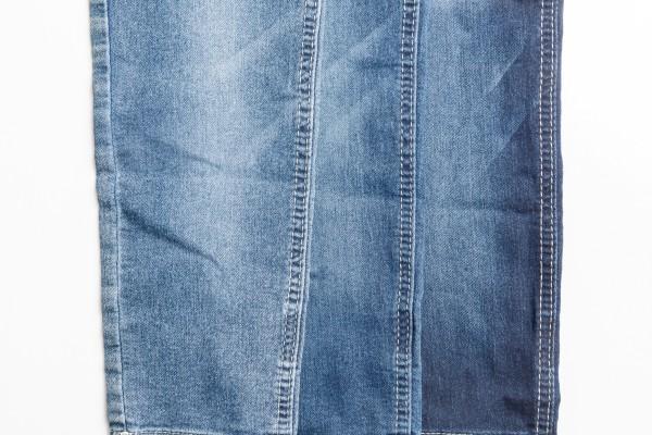  KNIT LOOK Shrinkage Resistant knitted denim fabric Cotton 65% Polyester 33% denim fabric-HF173