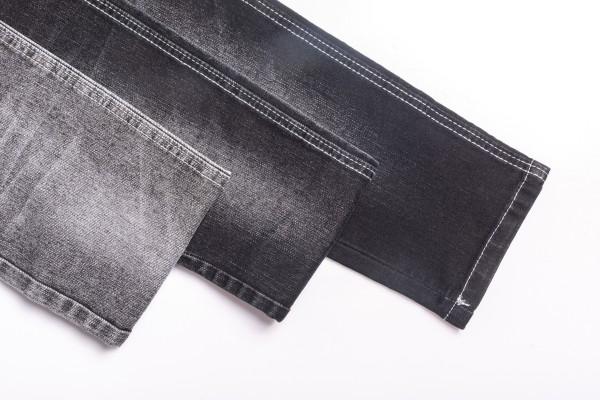 Twill cotton polyester spandex black denim fabric-HG59002-1