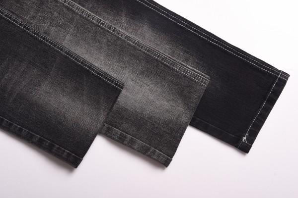 Factory wholesale denim fabric roll chinese premium comfortable jet black denim fabric