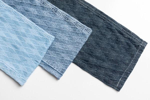 High Quality Jacquard Denim Fabric Cotton Indigo Fashion Denim Fabric-HJ6179